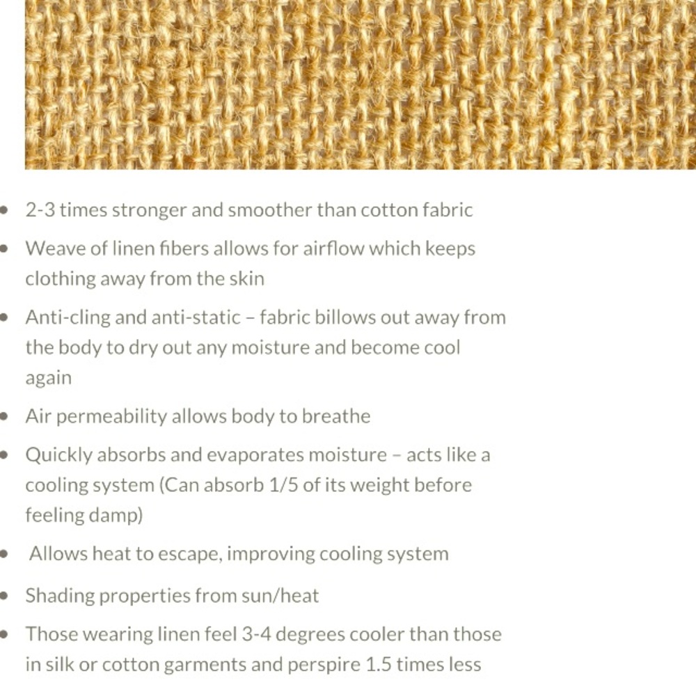 Benefits of LINEN! 🌱